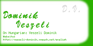 dominik veszeli business card